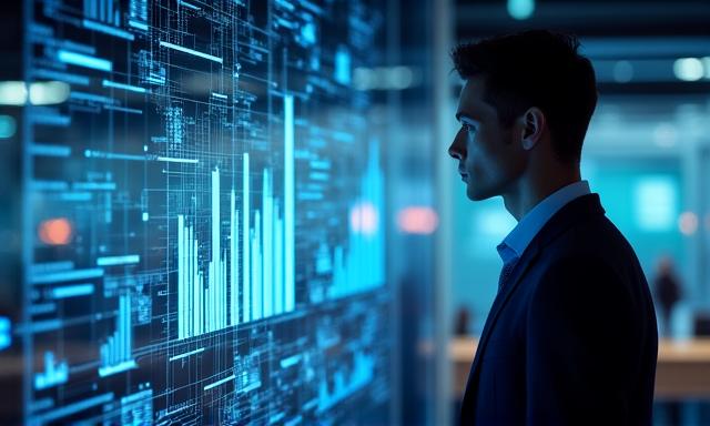 Concept of digital evolution and corporate growth in 2024